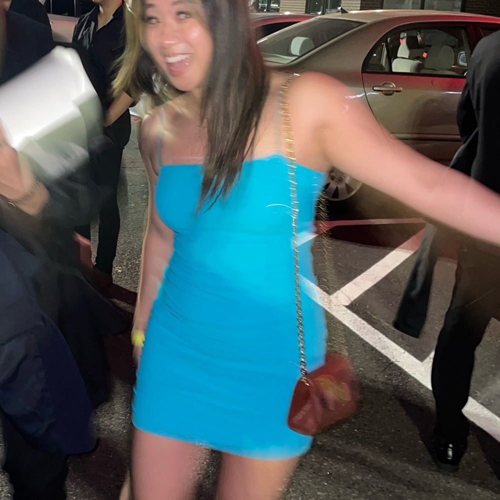 Vibrant Blue Mini Dress